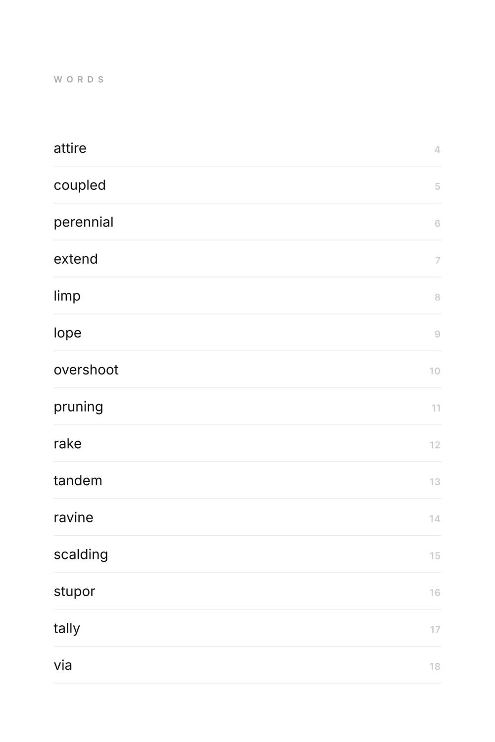 The Minimal Dictionary, page 2