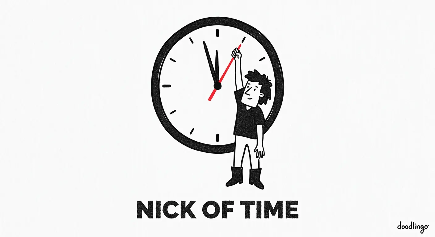 nick of time