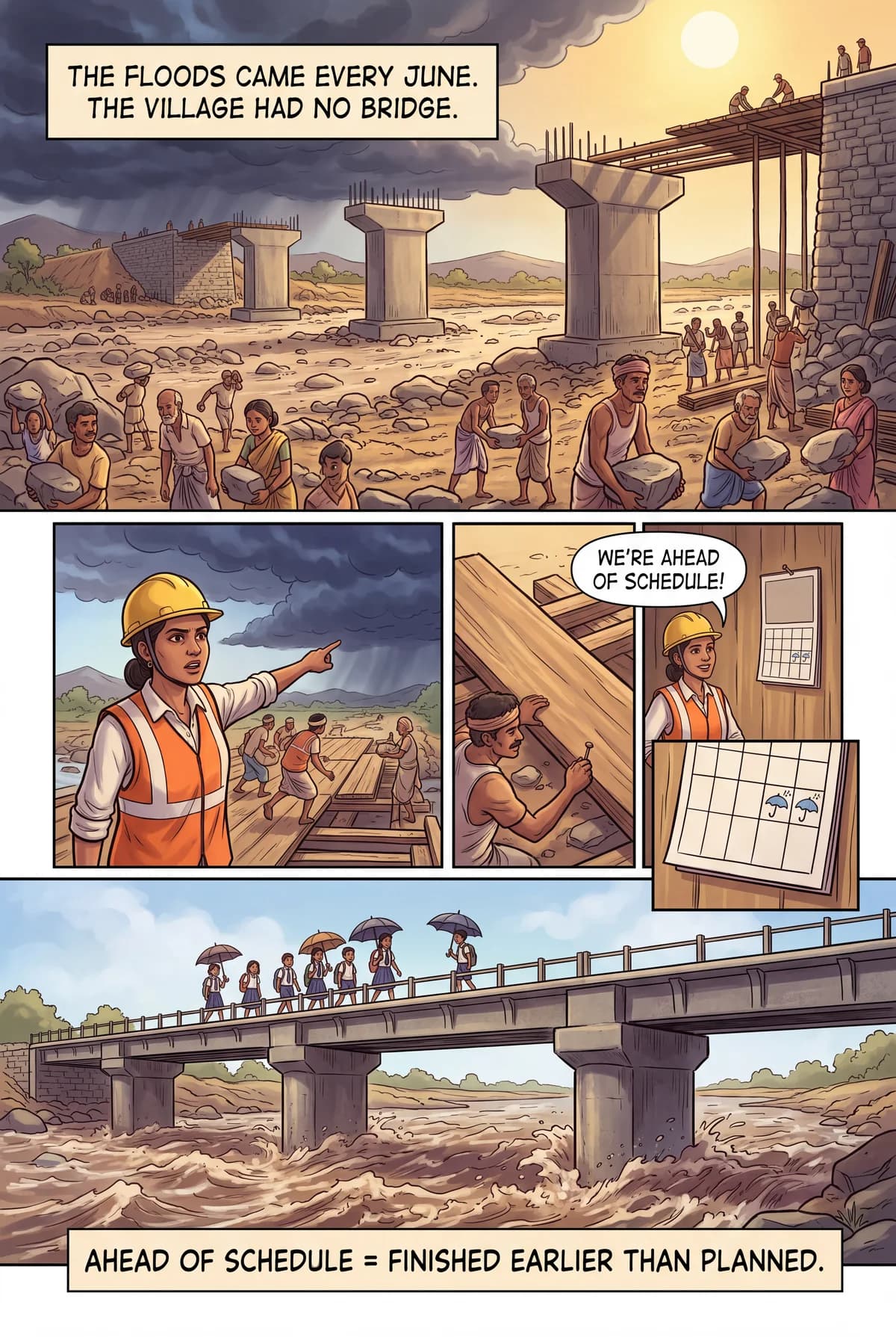 ahead of schedule