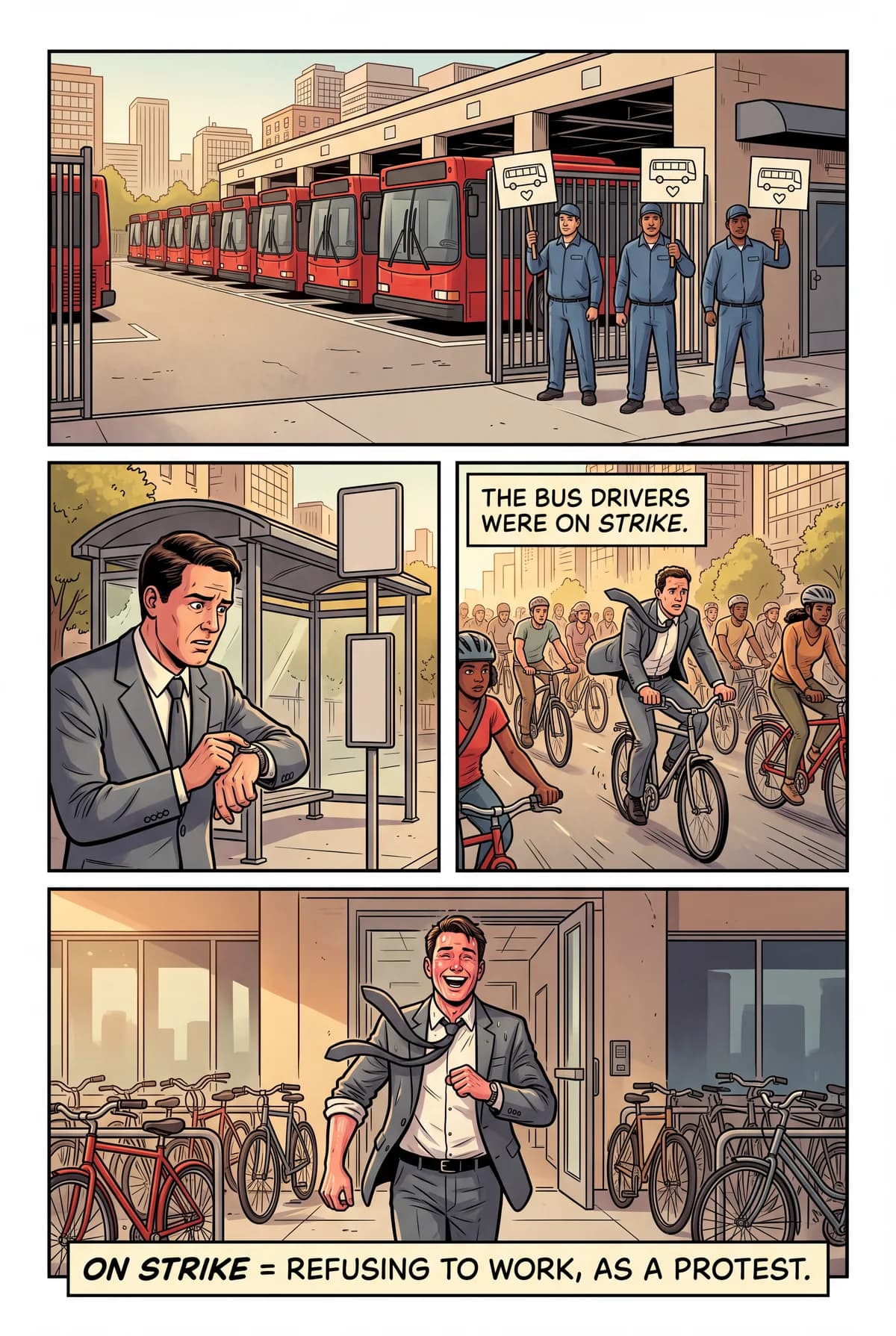 on strike